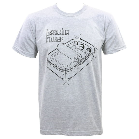 Beastie Boys Men's Sardine Blueprint Slim-Fit T-Shirt Heather Gray XX-Large | Officially Licensed Merchandise