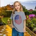 thumbnail image 5 of CFLVAEK 4th of July T Shirts for Kids Girls Boys Novelty American Flag Patriotic Graphic Tees Casual Short Sleeve Crewneck Cotton Tshirts Indenpendence Day Holiday Shirts 5 Years, 5 of 9