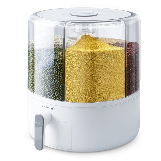Contenedor de almacenamiento de granos y arroz Slow Slog, 7,26 kg, 6 rejillas