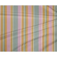 thumbnail image 3 of oneOone Tissu Polyester Lycra Multicolore à Rayures Tissu au Mètre 56 Pouces de Large, 3 of 3