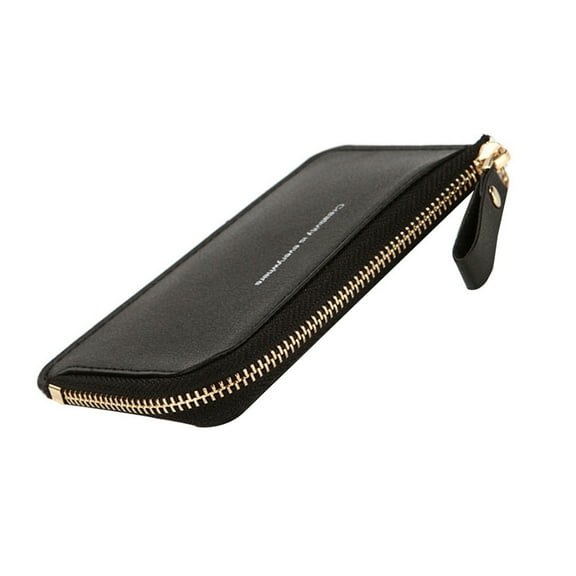 STRANDCHIC Men Business Wallet Black Coin Purse with Credit Card Holder and Money Pouch