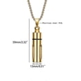 thumbnail image 3 of Personalize Cylinder Urn Necklace for Ashes Clear Tube Vial Pendant Perfume Bottle Necklace Keepsake Memorial Jewelry, 3 of 5
