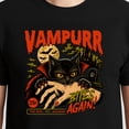 thumbnail image 3 of Vampurr Bites Again Halloween T-Shirt – Funny Vampire Cat Theme – Cat Lovers Gift, 3 of 6
