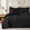 Black, variant on Lipa Queen Size Comforter Set,5-Piece Bed in a Bag,All Season Bedding Set,Ruched Design,Comforter,Pillowcases and Shams,Beige