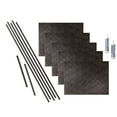 thumbnail image 1 of FASÄDE Quilted Decorative Vinyl Backsplash 15 sq ft Kit in Smoked Pewter, 1 of 6