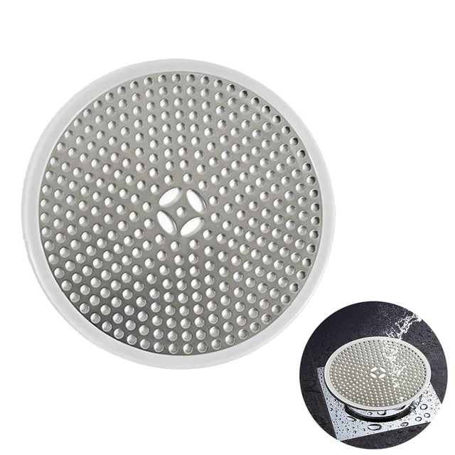 Colador de drenaje para fregadero de baño, cubierta de drenaje de piso, filtro de fregadero de acero inoxidable, colador de cubierta antibloqueo