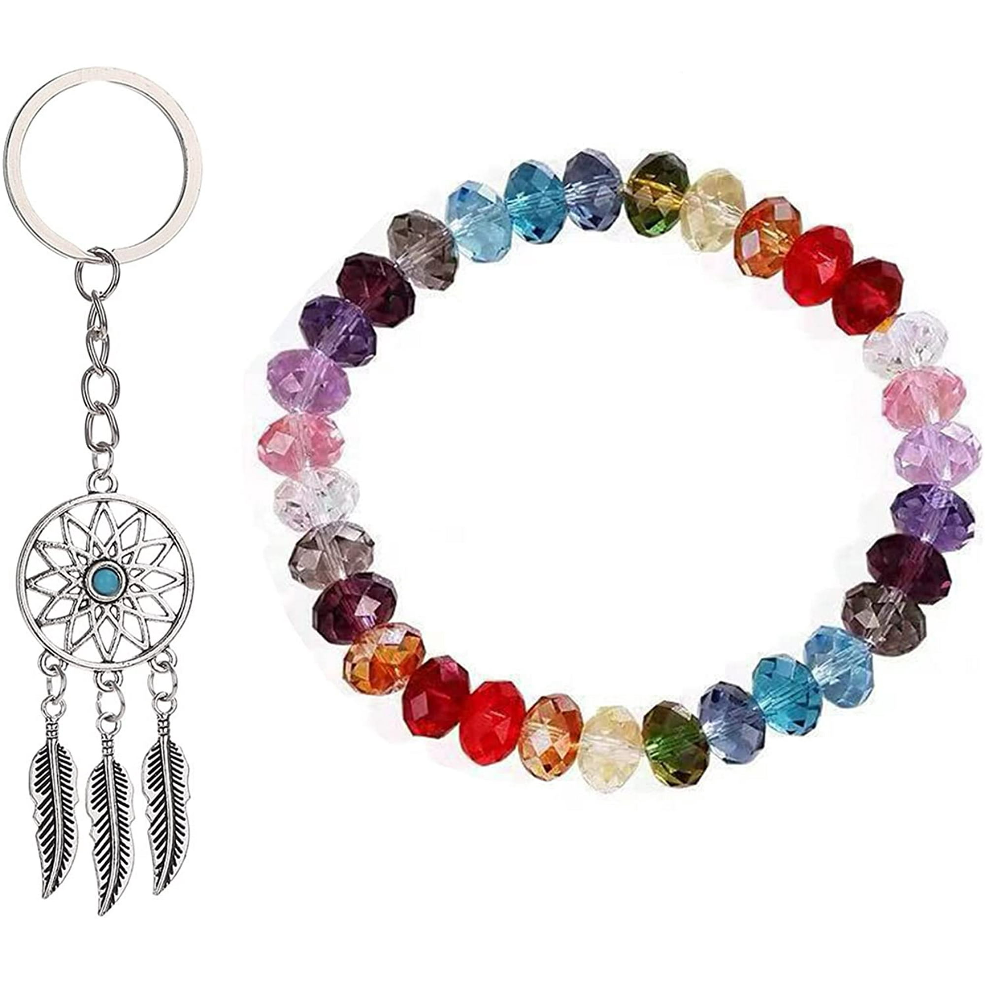 Dream Catcher Metal Tassel Keyring with Pcs Fashion Color Zircon