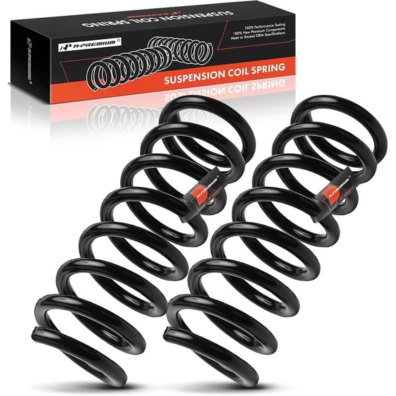 A-Premium Front Coil Springs Compatible with Ford Mustang II 1947-1976 1978, Pinto 1975-1976 & Mercury Bobcat 1975-1976, Driver and Passenger Side, 2-Pack