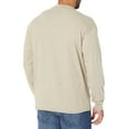thumbnail image 2 of Hanes Mens Beefy-T Long-Sleeve Henley, L, Pebblestone Crossdye, 2 of 4