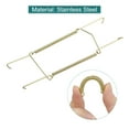 thumbnail image 4 of Uxcell 4 Pcs Soporte para Platos 8 x 2.8 pulgadas Soportes de Platos de Pared Invisibles en Zinc Dorado, 4 of 6