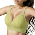 thumbnail image 1 of Women‘s Bra Wireless Maternity Seamless Front Buckle Breastfeeding Bra With Pads, 1 of 1