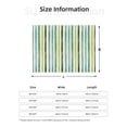 thumbnail image 4 of YFYANG Lightweight Warm Flannel Blanket, Vintage Green Watercolor Stripes Throw Blanket for Bed, Sofa, Travel, Camping, 50"x40", 4 of 7