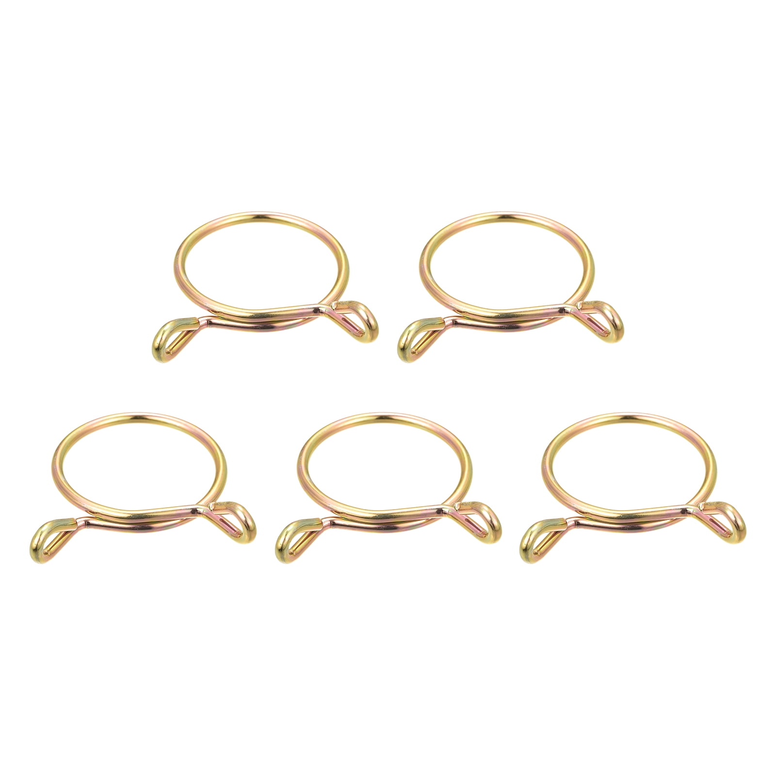 Combustible Línea Manguera Clips, 100uds 9mm ID Ajuste 7.5-8mm Manguera 304 Inoxidable Acero Unico Cable Tuberia Para Aire Agua Manguera Silicona Tubo Unique Bargains Abrazaderas