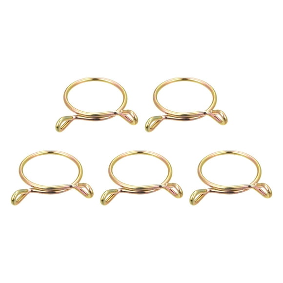 Unique Bargains Fuel Line Hose Clips, 5 Pack 36mm 65Mn Steel Single Wire Tubing Spring Clamps