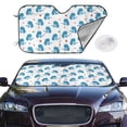 thumbnail image 2 of Kdxio Cartoon Poodle Dog Print Windshield Sun Shade,UV Rays and Sun Heat Protection,Sunshade for Car Windshield,Car Shade Front Windshield - Medium, 2 of 6