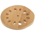 thumbnail image 4 of Posavasos de madera de bambú para bebidas, resistente al calor, cojín rústico para taza de té, accesorio para mesa de comedor, posavasos único para café y tazas de té., 4 of 7