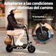 thumbnail image 3 of Scooter eléctrico Plegable Iscooter F2 Gris 500w Motor 32km/h-velocidad 30km-autonomía Max batería 8ah Con Cesta Asiento Scooter eléctrico adultos Peso máximo 120kg Negro, 3 of 7
