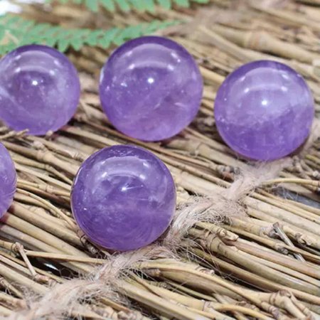 GKNET Natural Quartz Crystal Sphere Healing Energy Gemstone Orb Ball Fengshui Decor-45mm Brazilian Amethyst Ball GKNET Natural Quartz Crystal Sphere Healing Energy Gemstone Orb Ball Fengshui Decor-45mm Brazilian Amethyst Ball