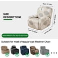 thumbnail image 3 of CHUNTIAN Recliner Chair Cover 4-Pieces Lazyboy Cover for Recliner Chair with Storage Pockets Furniture Protector for Living Room, Jacquard Sofa Slipcover for Kids, Pets, Dog and Cat, 06, 3 of 5
