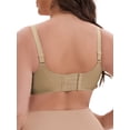 thumbnail image 3 of INSPIRE CHIC Women's Wireless Deep V-Neck Push Up Minimizers Adjustable Spaghetti Straps No Show Soft Bras 38D Khaki, 3 of 4