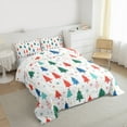 thumbnail image 3 of Castle Fairy Kids Christmas Tree 3-Piece Full Bedding Set: Polka Dots Festival Xmas Super Cozy, 3 of 8