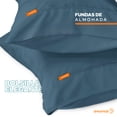 thumbnail image 3 of Fundas DE Almohada Dreamlab 2 Pack Premier 1800 Collection Microfibra Hipoalergénicas Tamaño King 51 cm x 101 cm Azul Mezclilla, 3 of 6