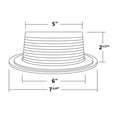 thumbnail image 2 of Nicor Lighting 17503 Recessed Baffle Light Fixture Round Downlight Trim - White, 2 of 2