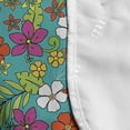 thumbnail image 4 of Tropic Microwave Oven Cover, Cartoon Style Colorful Hawaiian Aloha Springtime Botany Flowers Leaves, Water Resistant Organizer with Pockets Kitchen, 36" x 12", Dark Seafoam Multicolor, by Ambesonne, 4 of 4