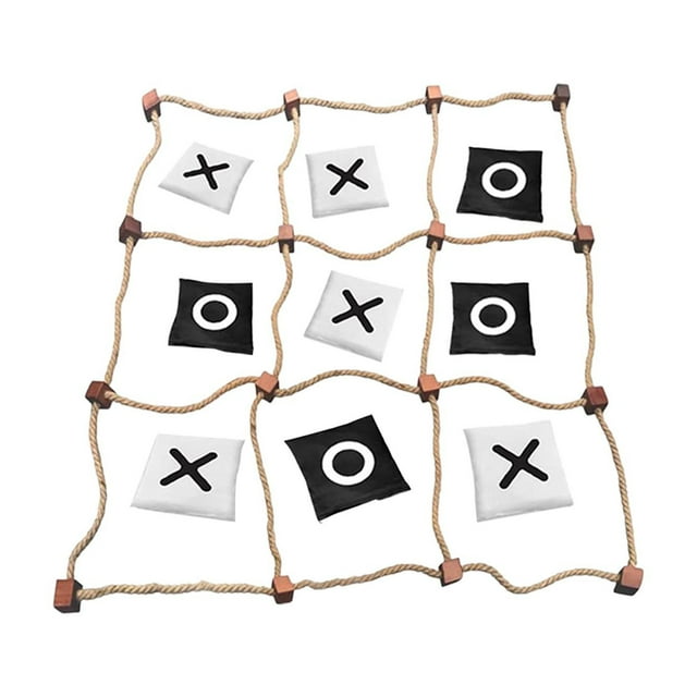Juego Tic TAC Toe Juego de Patio Trasero Juego de Estrategia Juego de Ajedrez Xoxo Clásico Juguete XO Divertido para Favores de