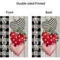 thumbnail image 6 of Vintage Valentine''s Day Garden Flag 12.5x18 Vertical Double Sided Welcome Black White Buffalo Plaids Checked Rustic Wood With Love Heart Small Yard Flag Farmhouse Outside Decorations, 6 of 6