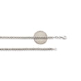 thumbnail image 4 of 10k White Gold 4mm Diamond Cut Disco Moon Chain Necklace with Lobster Lock (20"), 4 of 4
