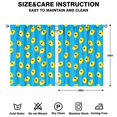 thumbnail image 2 of Nursery Curtains Boys Girls Kids Cartoon Lemon with Tooth Character Print Pattern Window Drapes for Living Bedroom Playroom Room Decor Rod Pocket 42x54 Inch 2 Panels, 2 of 2