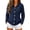 Navy, variant on Hooded Cable Knit Cardigan Sweaters for Women – Button Down Open Front Fitted Short Long Sleeve Chunky Casual Fall Winter Jacket, Khaki,S