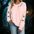 thumbnail image 2 of mgoYE Halloween Womens Clothing T Shirts for Women Casual Western Graphic Pullover Tops Hoodies Tees Cowgirls Country Outfits(Pink,S), 2 of 5