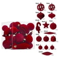 thumbnail image 3 of BKER Clear Glitter Hanging Shatterproof Baubles For Home, 3 of 5