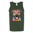 thumbnail image 3 of Dean Russo Best Dog Dog Lover Mens Graphic Tank Top, Forest Green, X-Large, 3 of 6