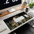 thumbnail image 4 of Cute Forest Witch Magic Mushroom Desk Mat Black Large Extended Mouse Pad XXL Desk Pad Gaming Mousepad Keyboard Mouse Mat for Computer Laptop 31.5''''X15.7'''' Non-Slip Rubber Base with Stitched Edges, 4 of 6