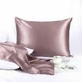 thumbnail image 4 of REGALWOVEN 25 Momme Silk Pillowcase Standard Silk Pillow Cover, Mauve, 20"x26", 4 of 7