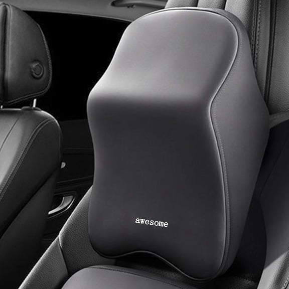 Car Neck Pillow Memory Foam Headrest Cushion, Ergonomic Cervical Support Relieve Neck Shoulder Pressure, Breathable Seat Pillow for Driving Travel Office Car Seat Accessories