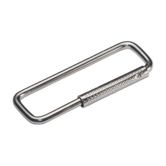 Hillman 5935929 Metal Split Rings & Cable Key Ring, Silver - Pack of 5