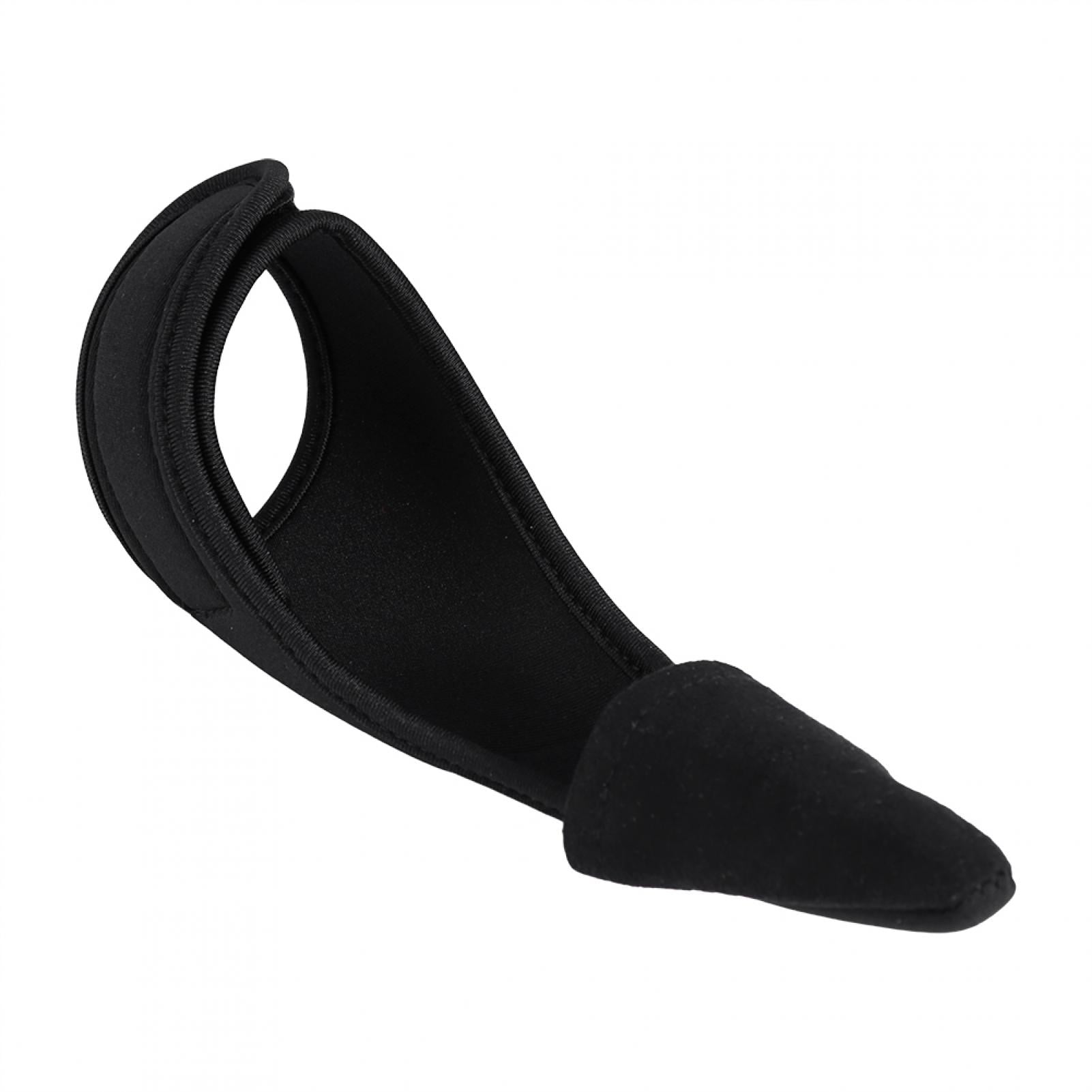 Single Finger Fishing Glove Adjustable Elastic Wrist Strap Casting Finger Stall Protector Non-Slip Faux Leather Pad for Left Right Hand Black 6.69 in / 17 cm x 3.34 in / 8.5 cm 1 Count