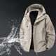 thumbnail image 1 of pstuiky camisas de manga larga para hombre, Chaqueta informal de hombre de color liso con capucha, manga larga y bolsillo con cremallera, estilo stormtrooper camisetas de hombre l, 1 of 9