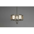 thumbnail image 3 of Progress Lighting Cirrine 3-Light Chandelier, Antique Bronze, Etched White Glass, 3 of 7