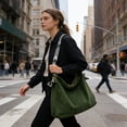 thumbnail image 4 of Bolso de hombro cruzado de gran capacidad para mujer, bolso de poliéster impermeable y ligero para trabajo, estudios, viajes y uso cotidiano, 4 of 6