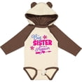thumbnail image 3 of Inktastic Big Sister Again with Flowers and Arrow Girls Long Sleeve Baby Bodysuit, 3 of 5