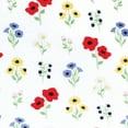 thumbnail image 2 of Hudson Baby Infant Girl Cotton Fitted Crib Sheet, Wildflower, One Size, 2 of 2