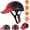 Red, variant on Moclever Safety Bicycle Helmet, Anti-UV Windproof Sunshade Bike Helmet for Cycling Skiing, Black