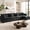 Black, variant on 77" Loveseat Sofa, Modern Sectional Sofa, Waterproof Fabric, USB, 2-Seat Cloud Couch, Light Gray