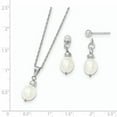 thumbnail image 2 of Beautiful Sterling Silver 7-8mm FW Cultured Pearl Pendant/Earrings Boxed Set, 2 of 2