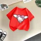 thumbnail image 3 of Camiseta de algodón de verano para niños de la marca Hello Kitty, linda y divertida camiseta de dibujos animados de Sanrio para niño y niña, ropa informal de moda para niño, 3 of 5